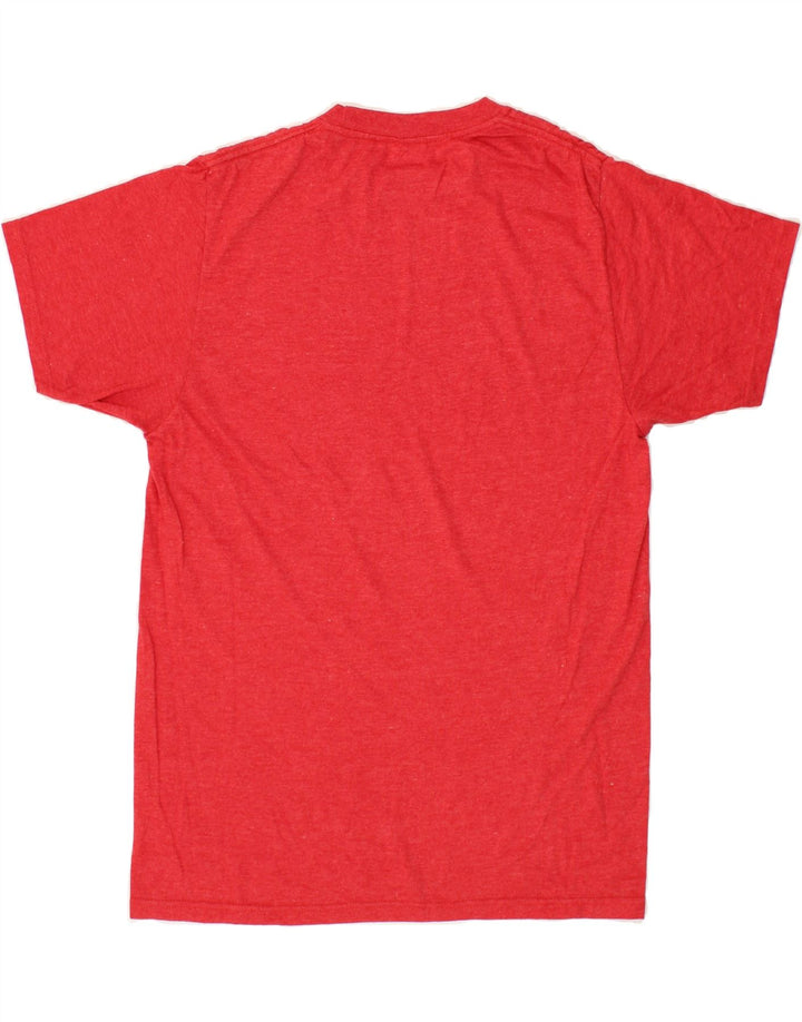 QUIKSILVER Mens Regular Fit T-Shirt Top Medium Red Cotton Vintage Quiksilver and Second-Hand Quiksilver from Messina Hembry 