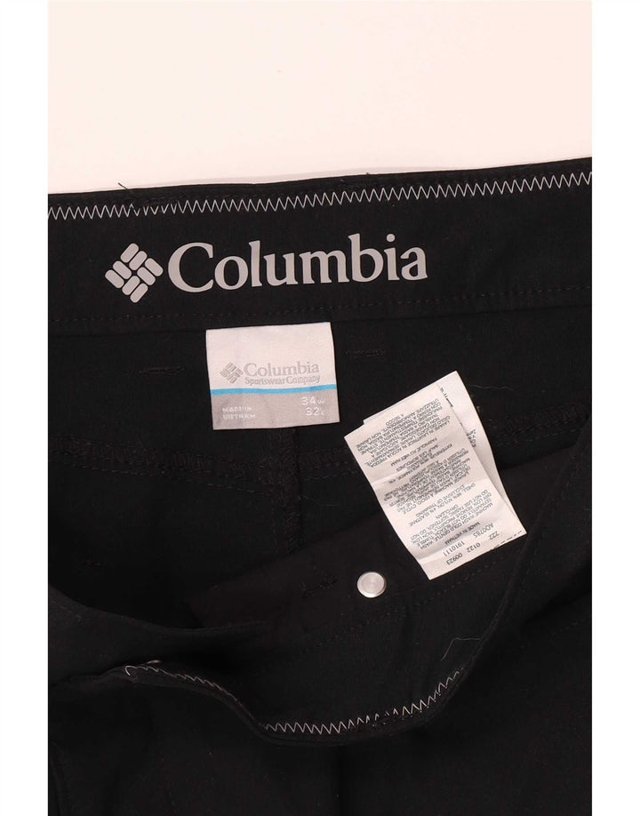 Ανδρικό παντελόνι Columbia Regular Casual W34 L32 Μαύρο νάιλον