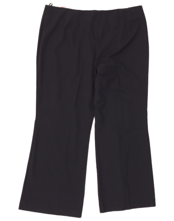 Marks & Spencer Γυναικεία Bootcut Casual Παντελόνια UK 18 XL W34 L30 Navy Blue