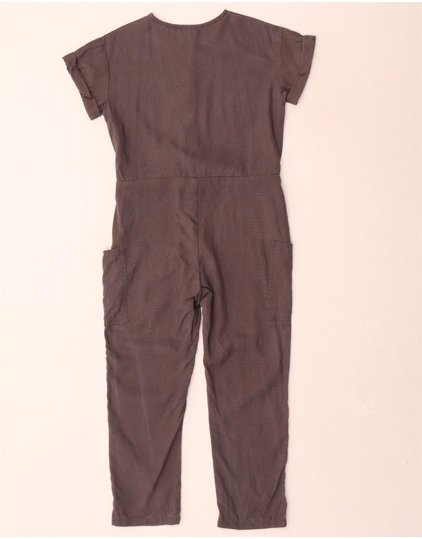 Benetton Girls Jumpsuit 7-8 Years Medium Grey Lyocell