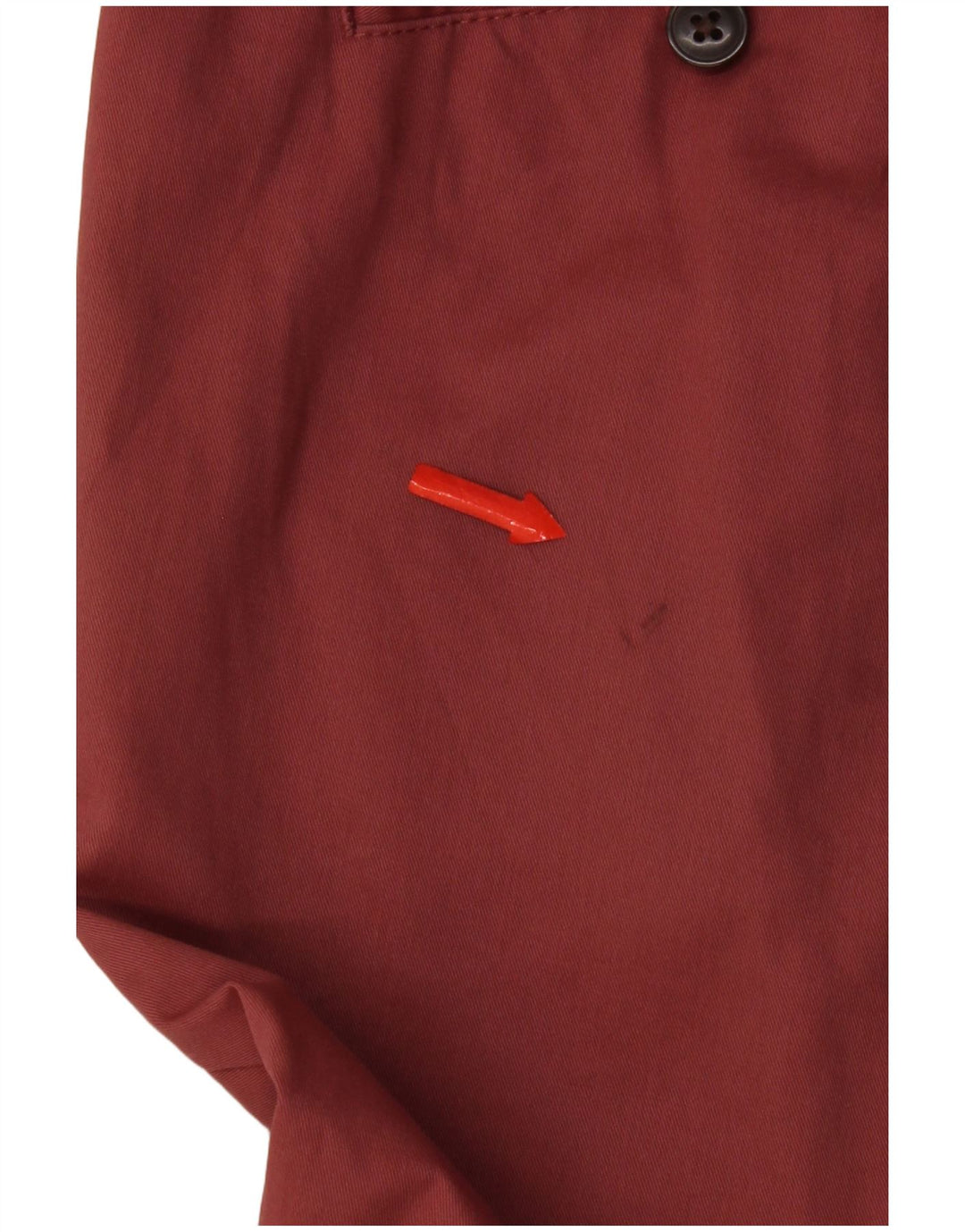 Marks & Spencer Ανδρικό παντελόνι Chino με κανονική εφαρμογή W34 L31 κόκκινο βαμβακερό