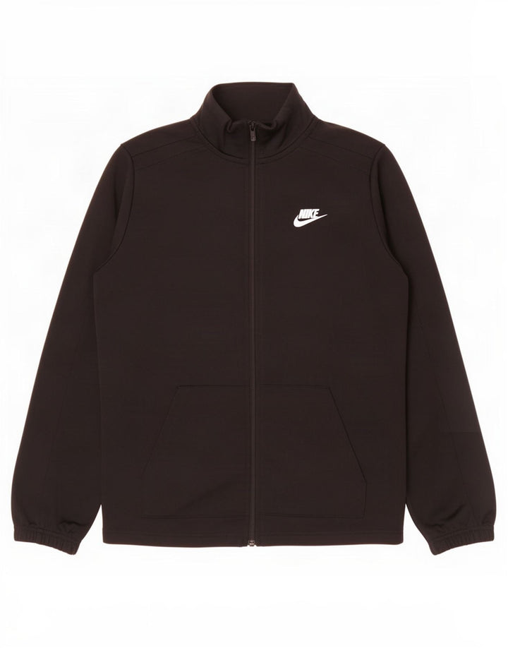 Μπουφάν Nike Boys Graphic αθλητική φόρμα 12-13 ετών μαύρο πολυεστέρα
