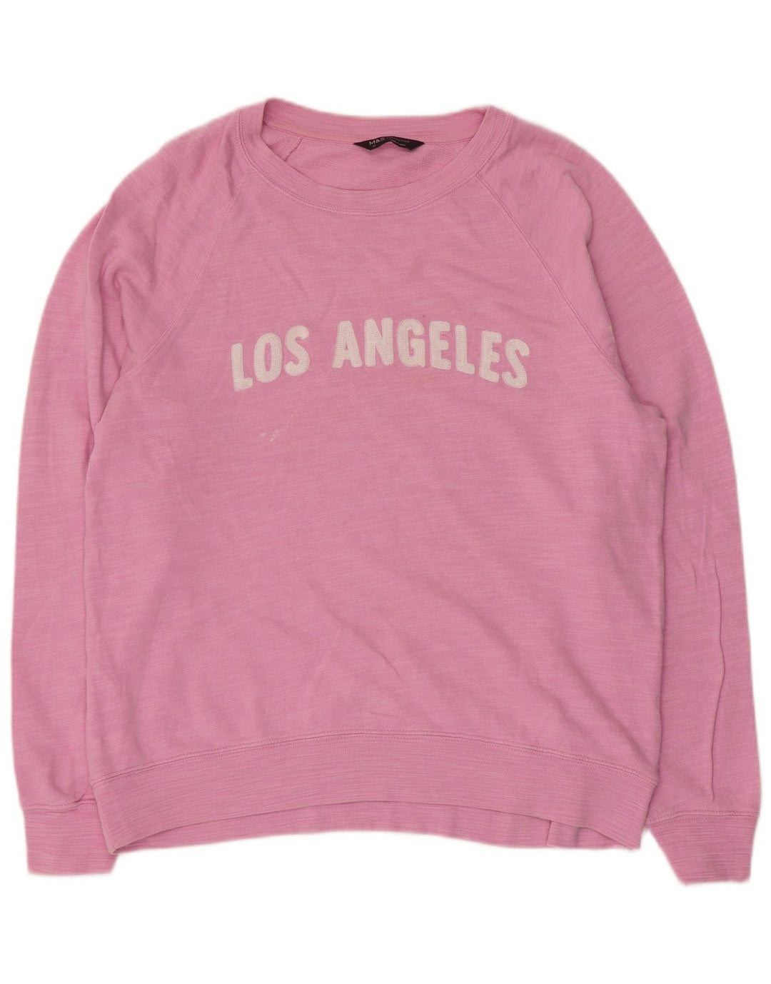 Marks & Spencer Γυναικεία γραφική φούτερ Jumper UK 12 Medium Pink Flecked