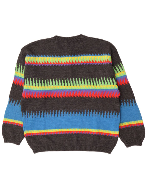 Γυναικείο πουλόβερ Kafka Loose Fit Crew Neck Jumper UK 10 Small Grey Ride