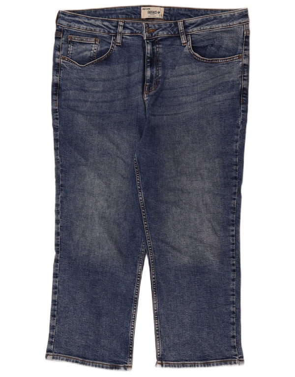 FAT FACE Γυναικεία Sway Capri Jeans UK 18 XL W38 L23 Μπλε βαμβακερό