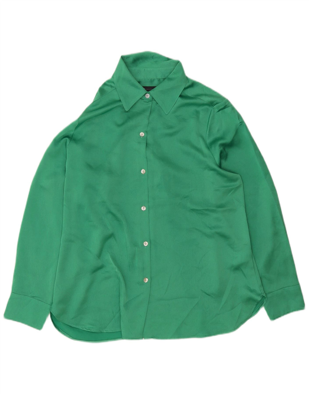 Marks & Spencer Γυναικείο Πουκάμισο UK 14 Large Green Polyester