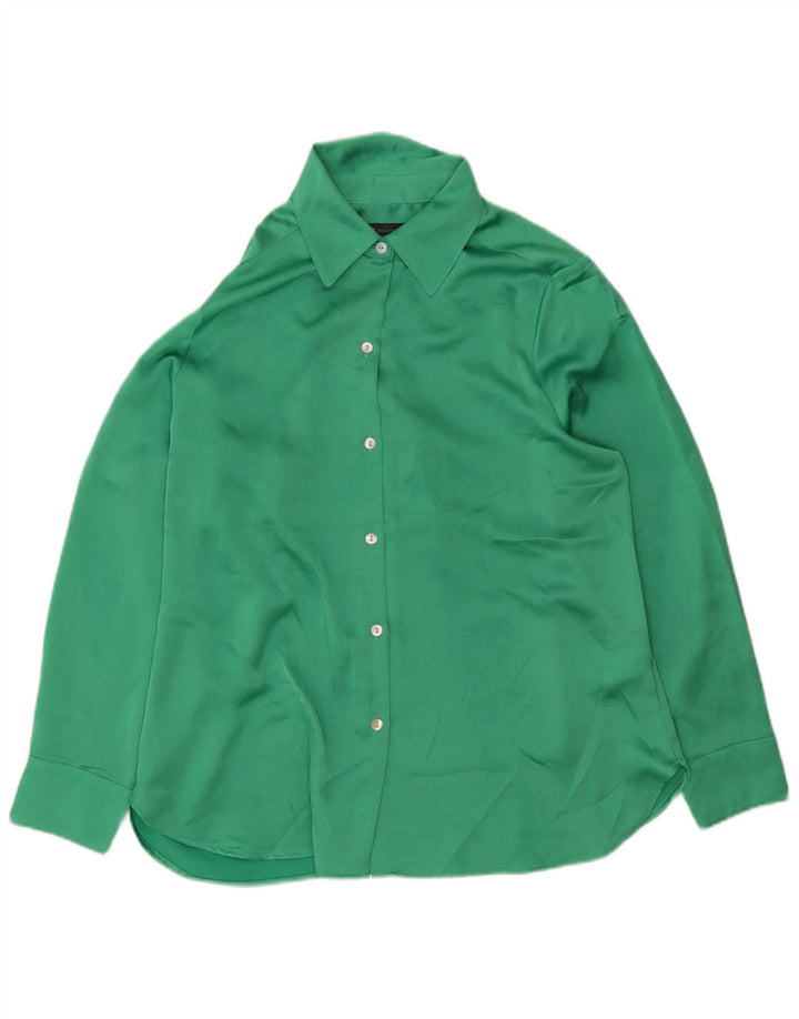 Marks & Spencer Γυναικείο Πουκάμισο UK 14 Large Green Polyester