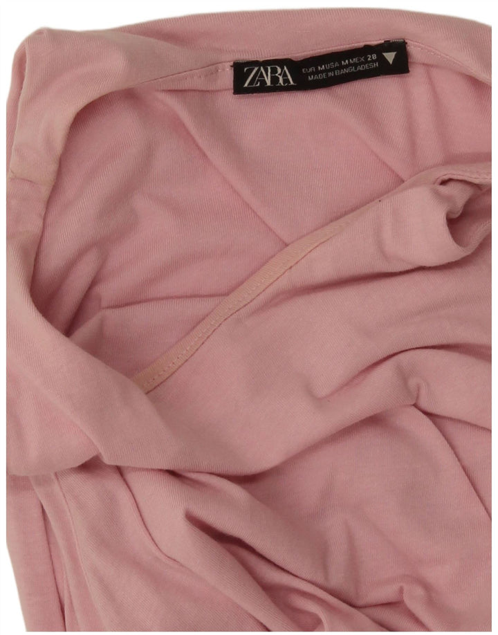 Zara Γυναικείο Αμάνικο Maxi Φόρεμα UK 12 Medium Pink