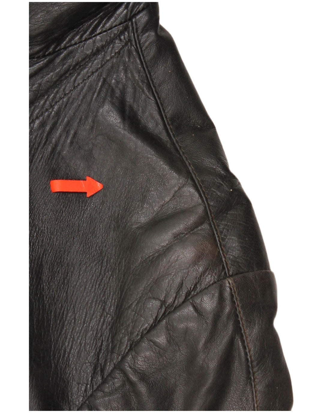 Vintage Γυναικείο Δερμάτινο Μπουφάν UK 16 Large Μαύρο Δερμάτινο