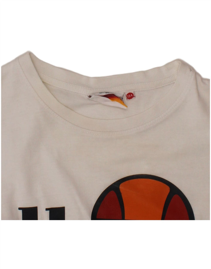Γραφικό T-Shirt για αγόρι ELLESSE Top 11-12 ετών Λευκό