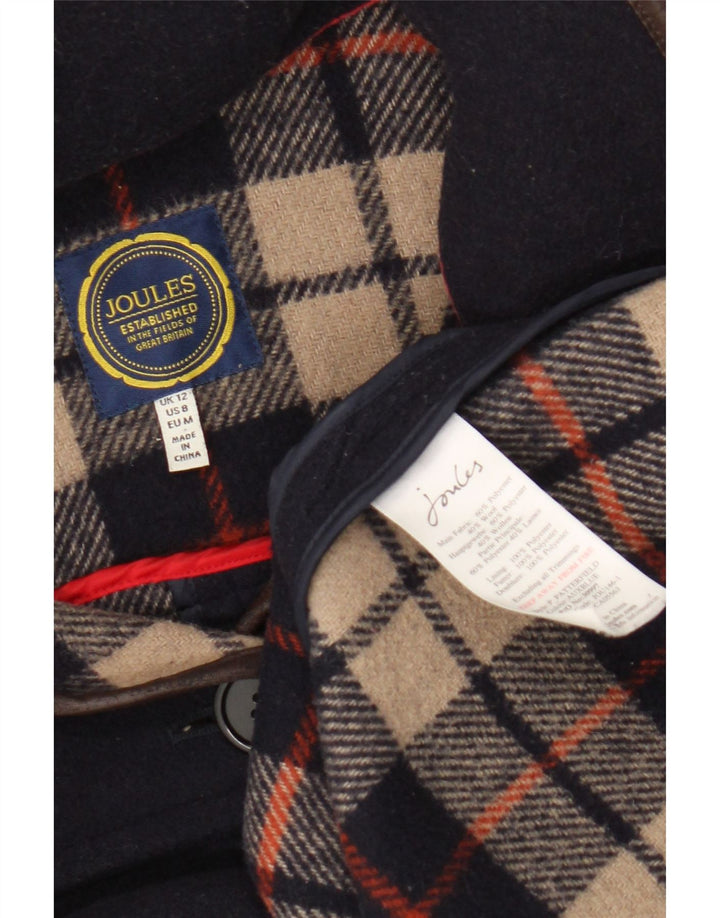 Γυναικείο παλτό Joules με κουκούλα UK 12 Medium Navy Blue Polyester