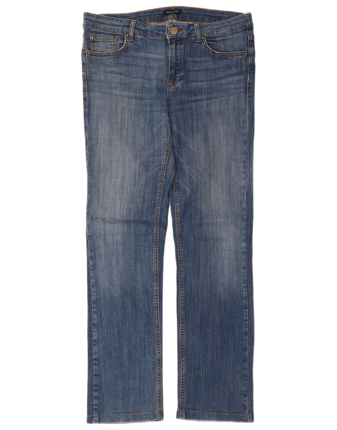 Massimo Dutti Γυναικείο ίσιο τζιν EU 42 Large W32 L29 Blue