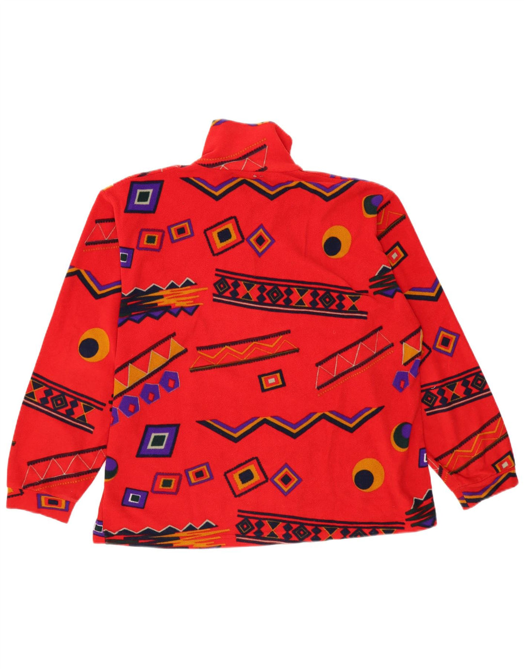 Ανδρικό Bailo Zip Neck Fleece Jumper XL Red Geometric
