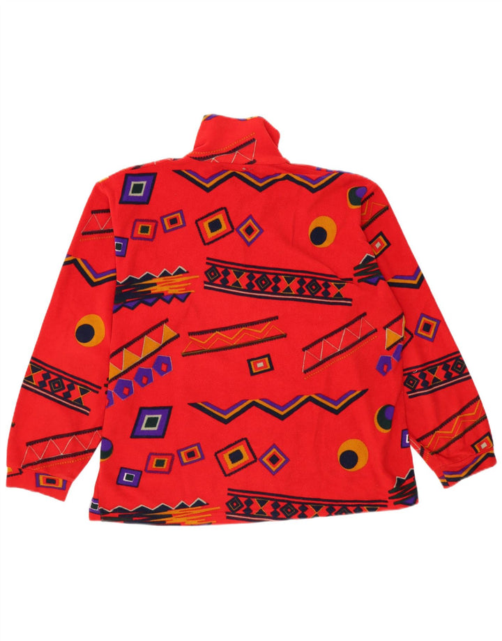 Ανδρικό Bailo Zip Neck Fleece Jumper XL Red Geometric