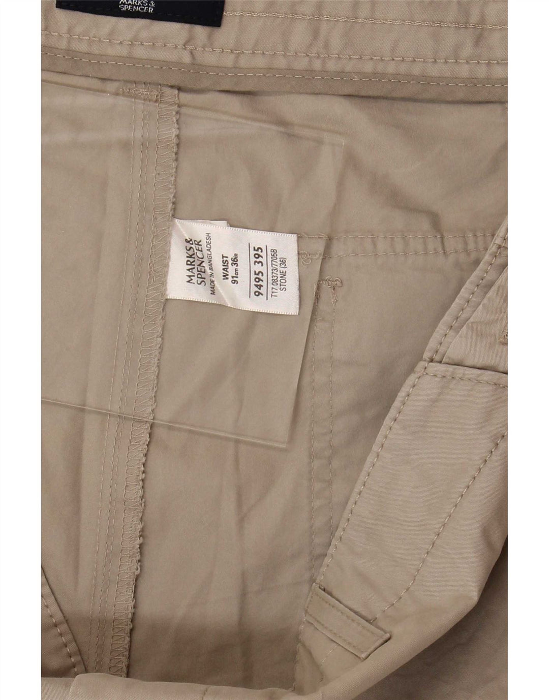 Ανδρικό σορτς βερμούδα Marks & Spencer Μεγάλο W36 Μπεζ βαμβακερό