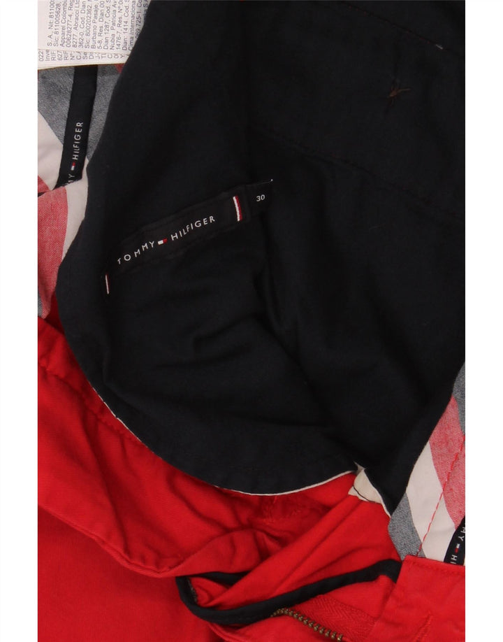 Ανδρικό σορτς Chino Tommy Hilfiger W30 Μεσαίο κόκκινο βαμβακερό