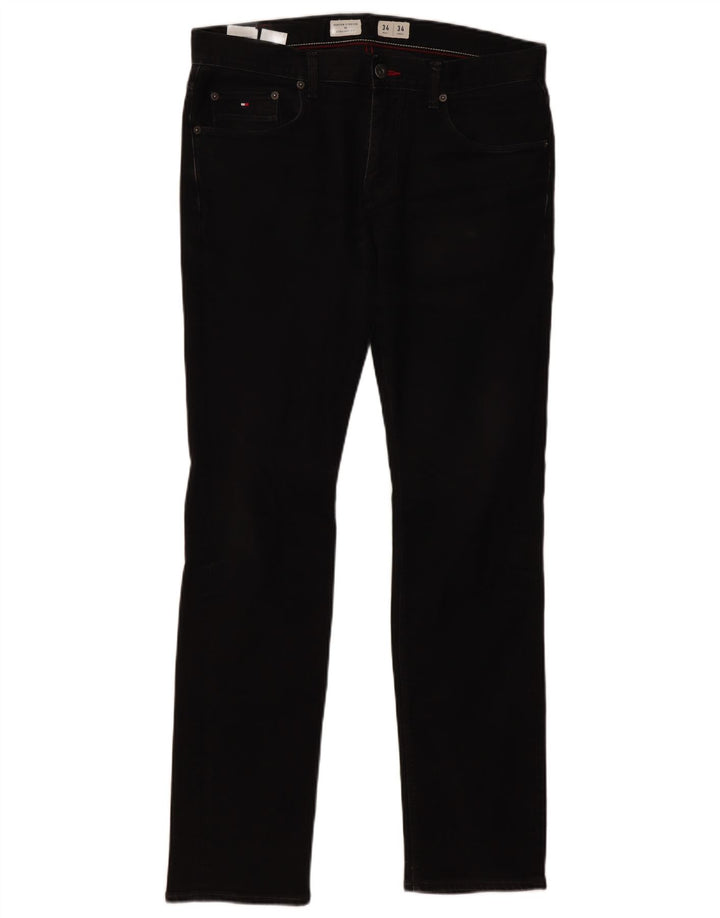 TOMMY HILFIGER Ανδρικό τζιν Denton Straight W34 L34 Μαύρο βαμβακερό