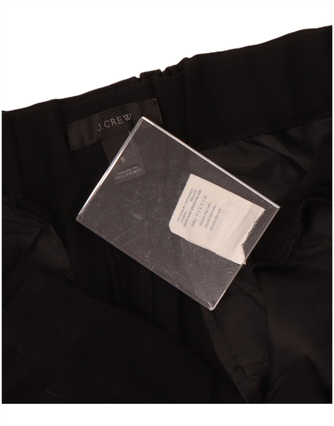 J. CREW Γυναικείο κωνικό παντελόνι Chino US 8 Medium W32 L26 μαύρο πολυεστέρα