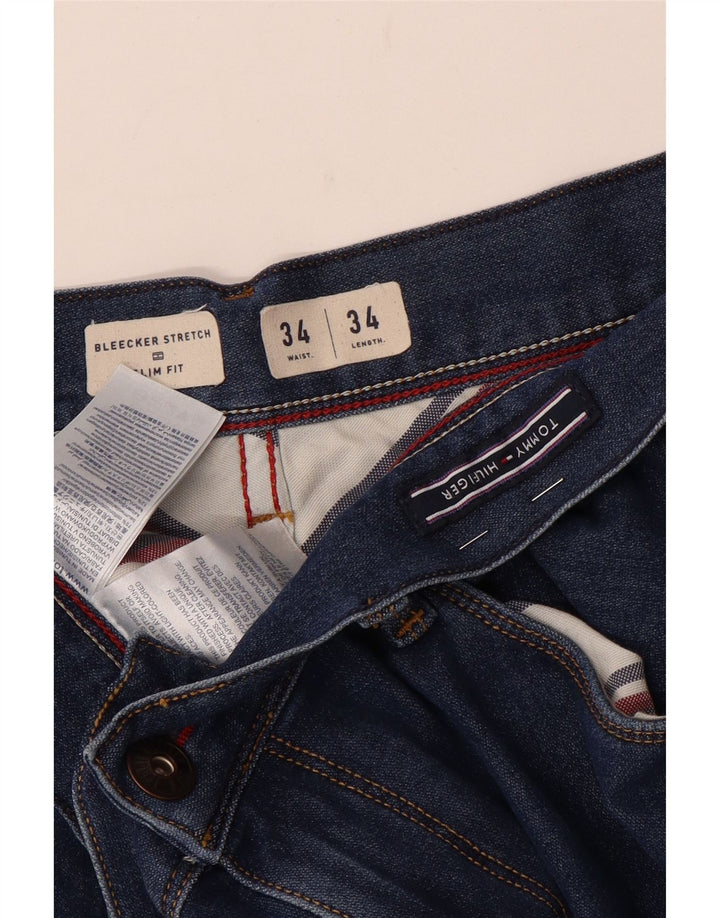 Tommy Hilfiger Mens Bleecker Slim Jeans W34 L34 Blue Cotton