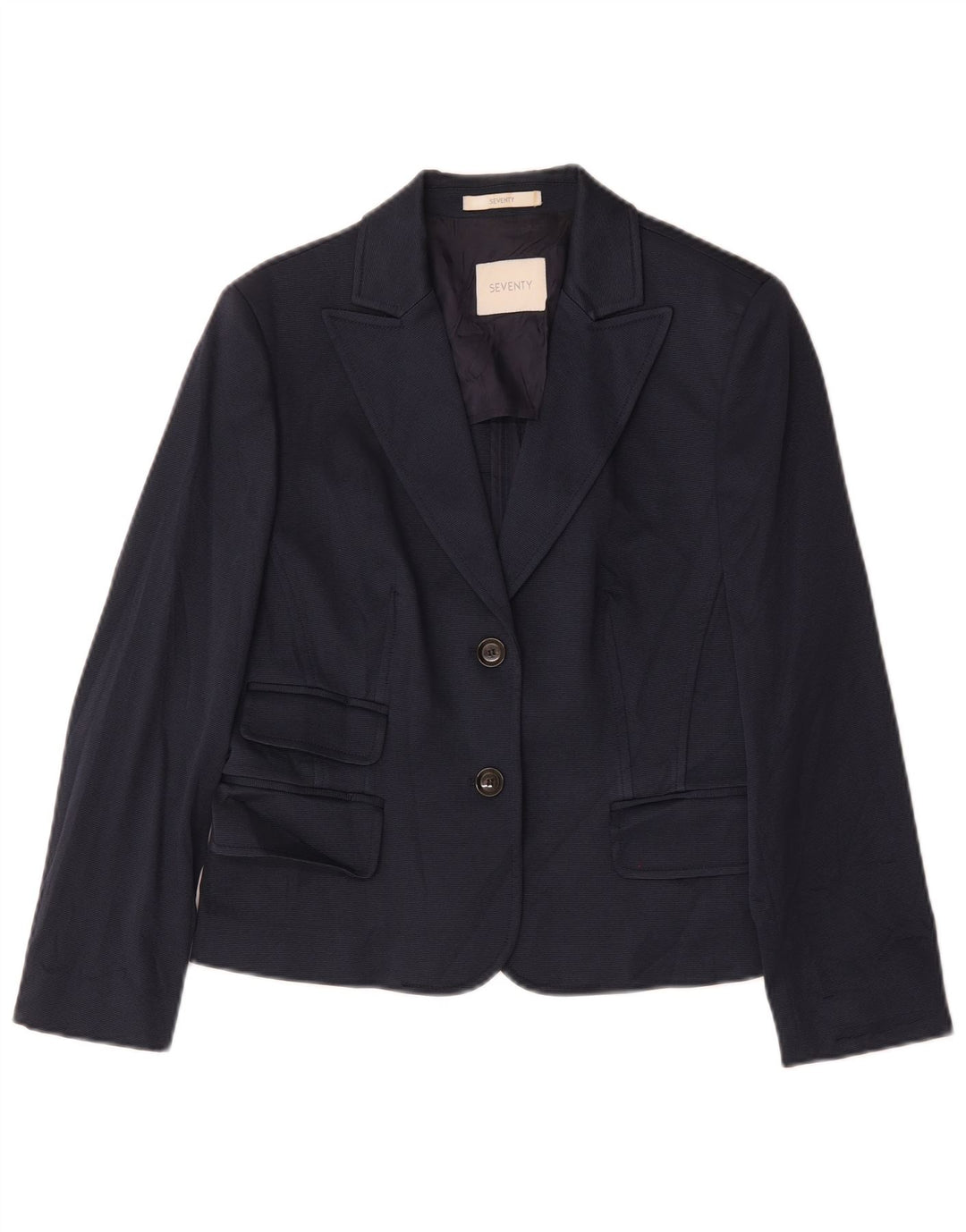 Seventy Γυναικείο Μπουφάν Blazer με 2 Κουμπιά IT 48 XL Navy Blue Cotton