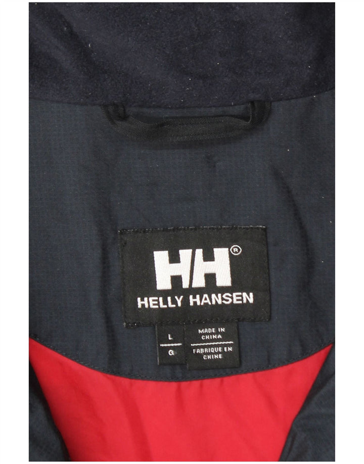Helly Hansen Ανδρικό μπουφάν βροχής UK 40 Large Navy Blue Colorblock Nylon