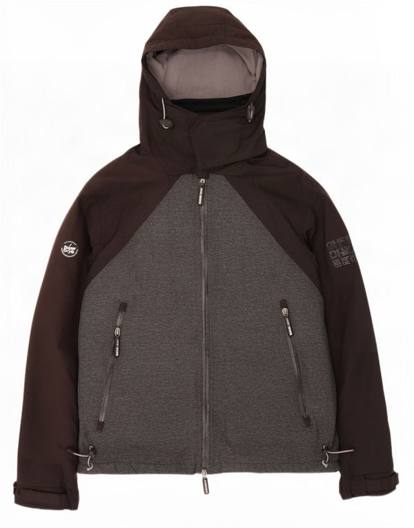Ανδρικό μπουφάν με κουκούλα Superdry UK 42 XL Black Colourblock