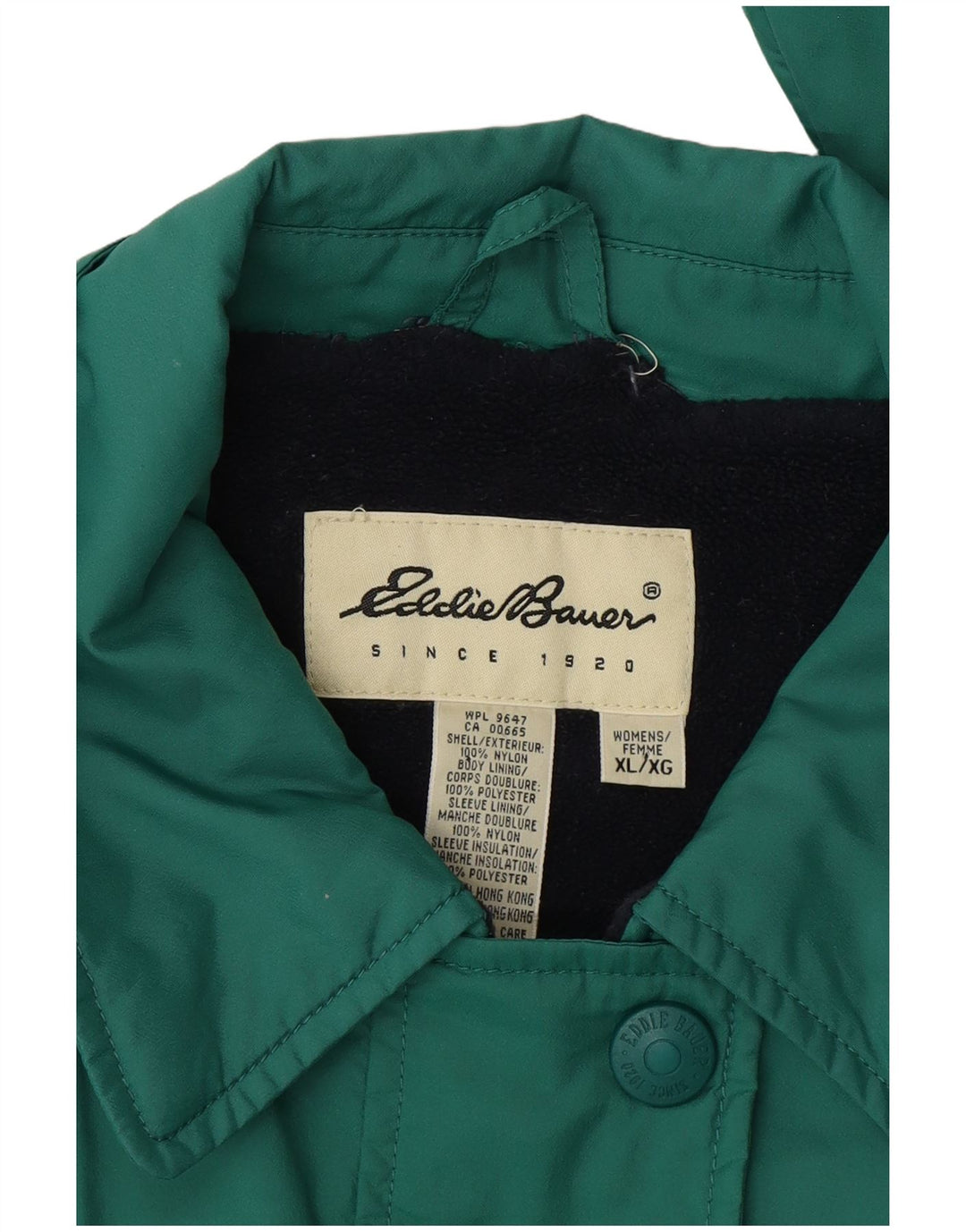 Eddie Bauer Γυναικείο Μπουφάν υπερμεγέθων αντιανεμικό UK 18 XL πράσινο νάιλον