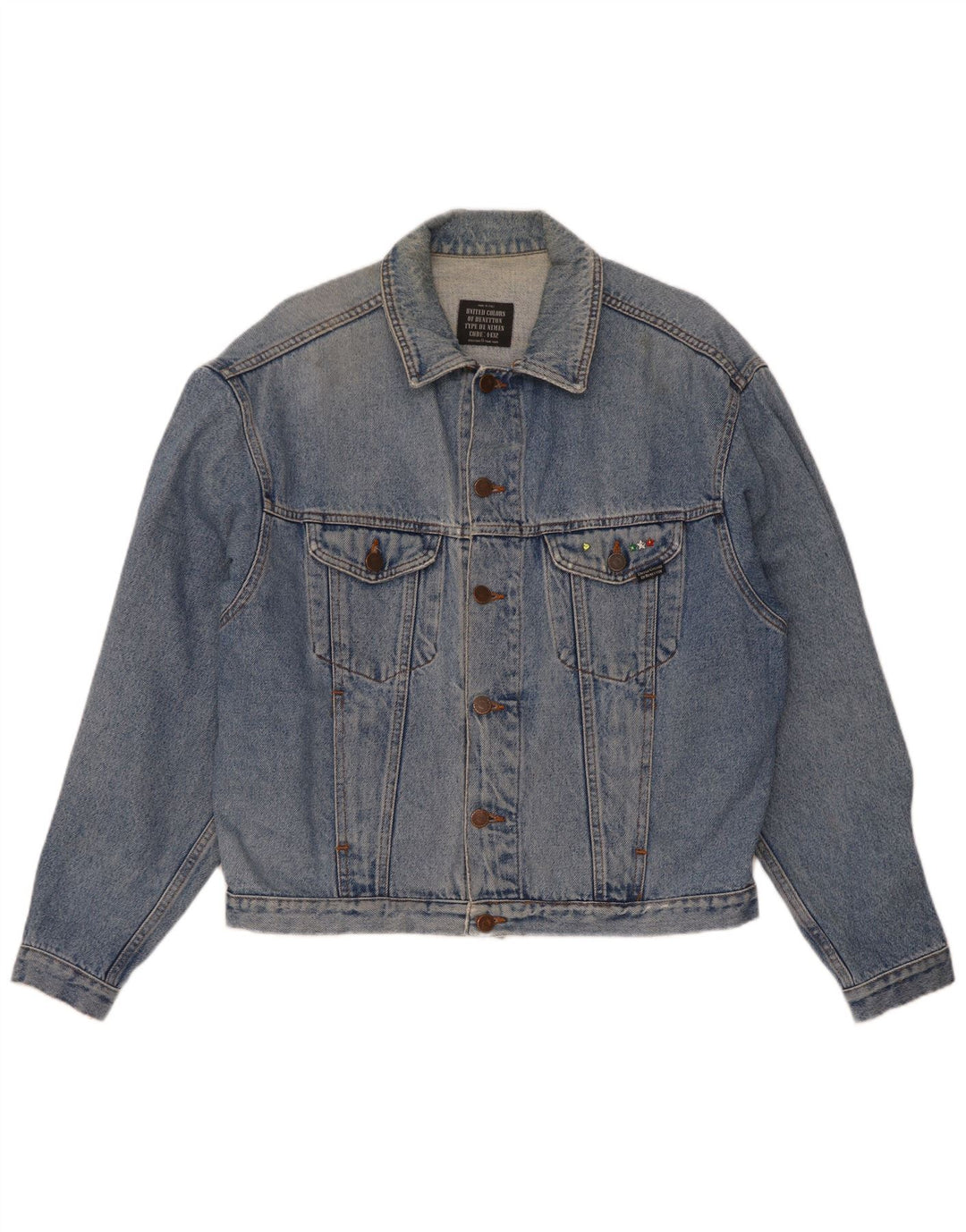 Ανδρικό Τζιν Μπουφάν Benetton IT 46 Small Blue Cotton