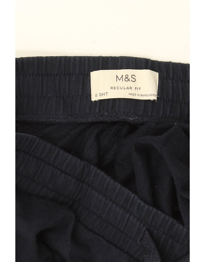 MARKS & SPENCER Ανδρική φόρμα κανονικής φόρμας Παντελόνι Μικρό Navy Blue