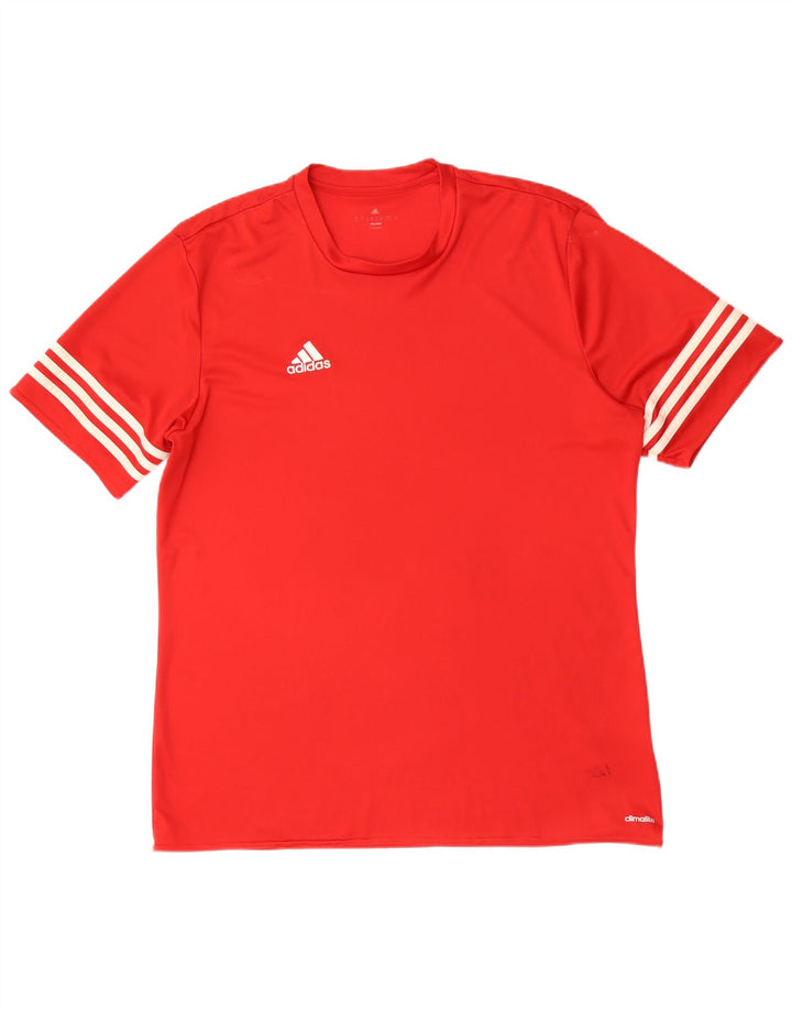 Adidas Ανδρικό T-Shirt Climalite Top XL Red Polyester