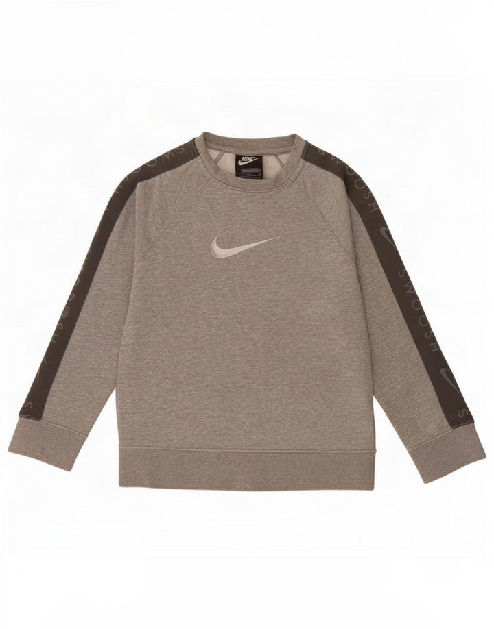 Γραφικό φούτερ Nike Boys Jumper 8-9 ετών Μικρό γκρι βαμβακερό