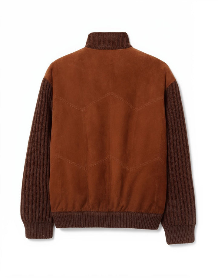 Ανδρικό σουέντ μπουφάν Bizzarro IT 50 Large Brown Colourblock