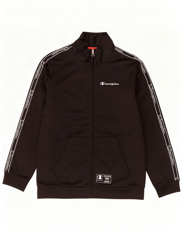 Champion Boys Graphic αθλητική φόρμα Top Jacket 11-12 Years Large Black