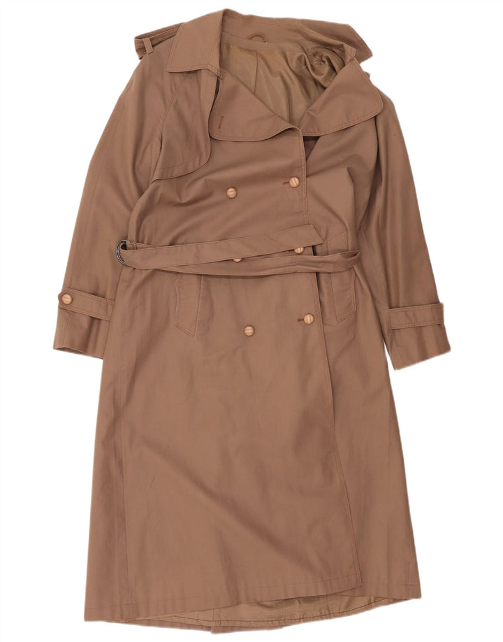 Vintage γυναικεία καμπαρντίνα oversized EU 36 Small Beige βαμβακερό