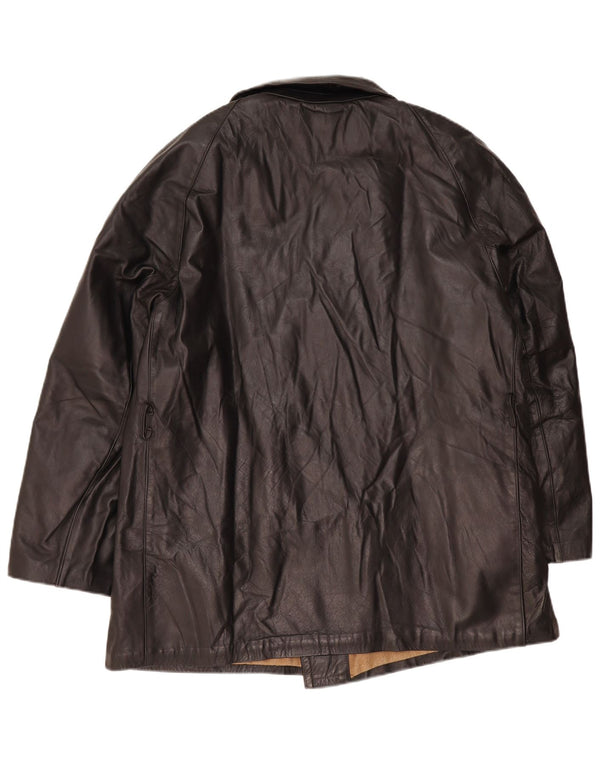 Vintage Ανδρικό Δερμάτινο Μπουφάν IT 56 3XL Μαύρο