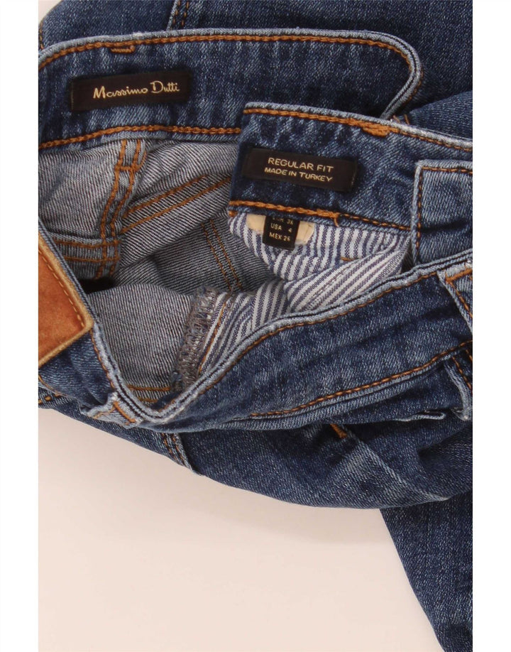 Massimo Dutti γυναικείο τζιν σορτς EU 36 XS W26 μπλε με κανονική εφαρμογή
