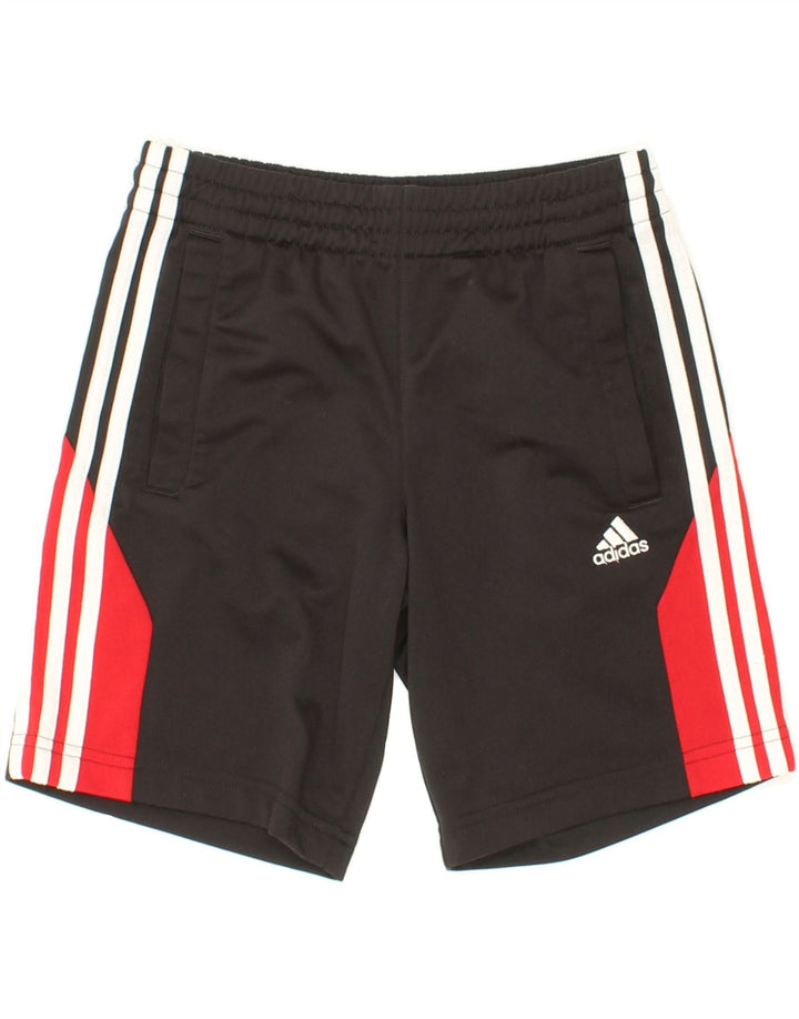 ADIDAS Boys Sport Shorts 9-10 Years Black Colourblock Polyester Vintage Adidas and Second-Hand Adidas from Messina Hembry 