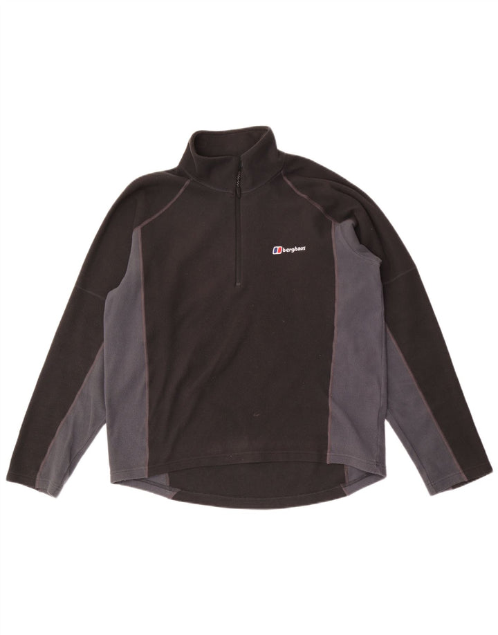 BERGHAUS Ανδρικό φερμουάρ με λαιμόκοψη φλις άλμα μεσαίου γκρι χρώματος πολυεστέρας