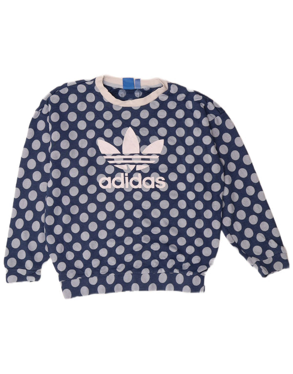 Γυναικείο Φούτερ Adidas Graphic Jumper UK 10 Small Blue Polyester