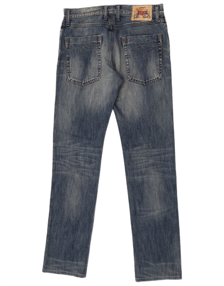 Ανδρικό Sisley Distressed Slim Jeans W31 L33 Μπλε βαμβακερό
