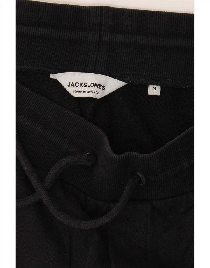Ανδρικό αθλητικό σορτς Jack & Jones, μεσαίο μαύρο βαμβακερό