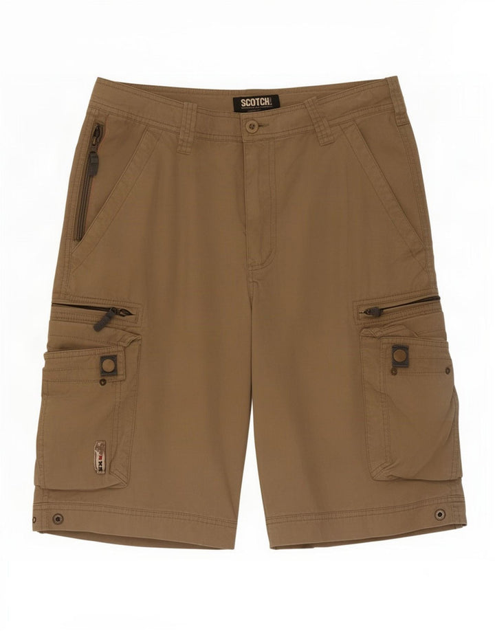 Ανδρικό σορτς Cargo Scotch & Soda Small W29 Beige Nylon