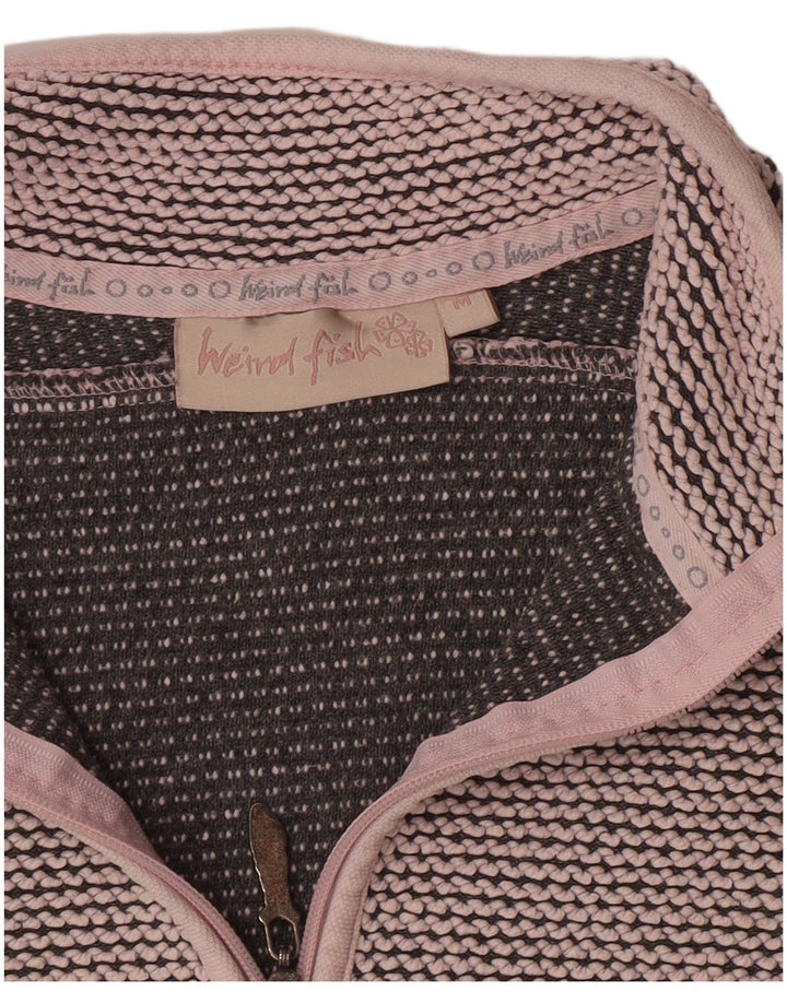 Weird Fish Γυναικεία φούτερ με φερμουάρ Jumper UK 12 Medium Pink