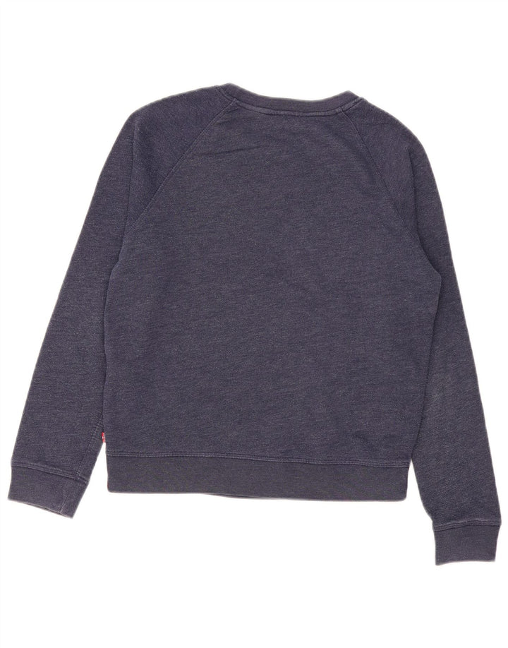 Γυναικεία φούτερ Levi's Oversized Crop Jumper UK 10 Small Navy Blue