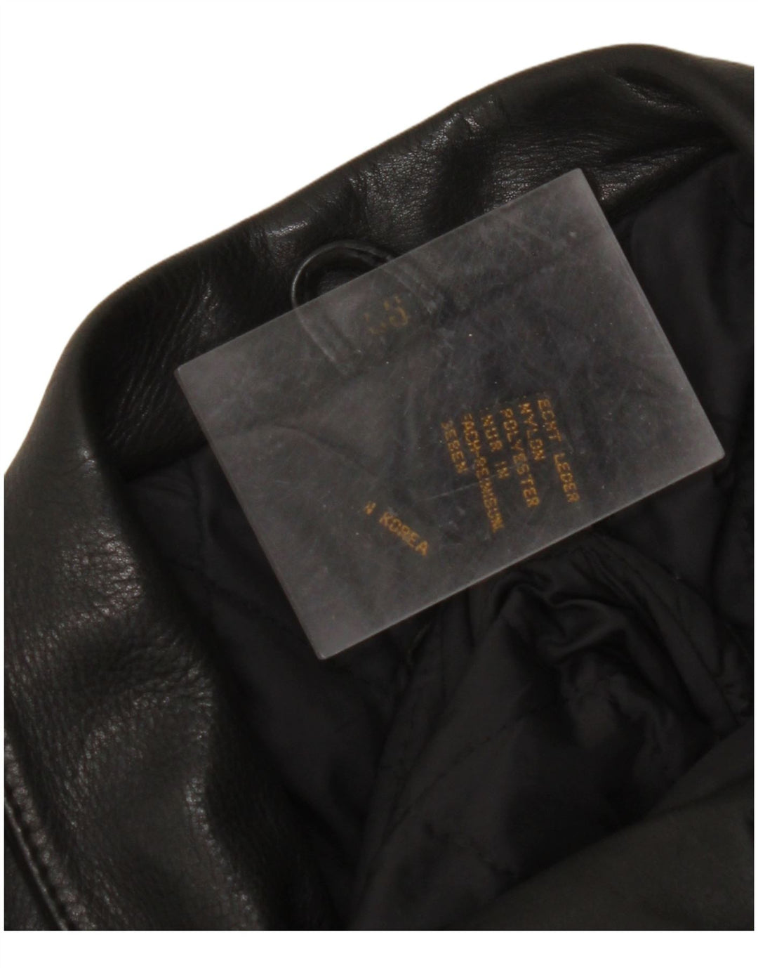 VINTAGE Γυναικείο Δερμάτινο Μπουφάν Biker UK 18 XL Μαύρο Δερμάτινο