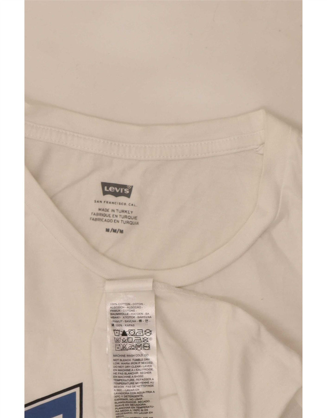 Ανδρικό γραφικό T-Shirt Levi's Top Μεσαίο λευκό βαμβακερό