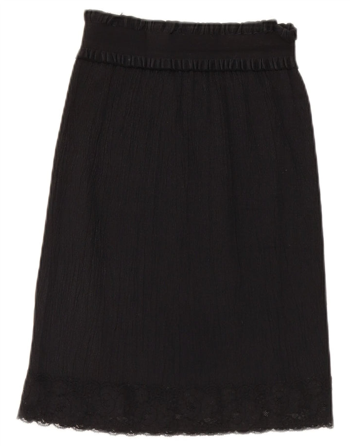 Vintage γυναικεία φούστα σε γραμμή Α W26 Small Black