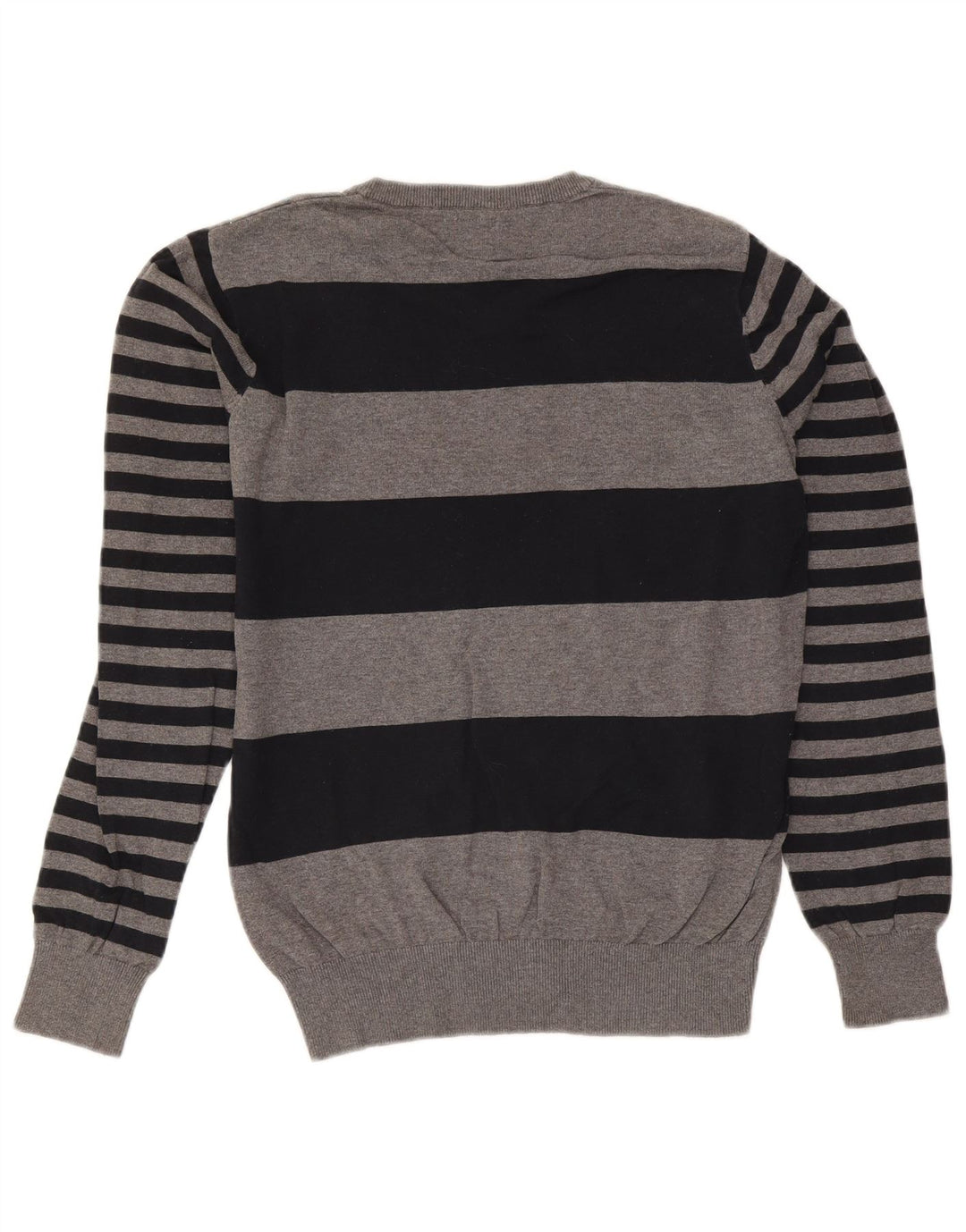 Jack & Jones Ανδρικό πουλόβερ με λαιμόκοψη με λαιμόκοψη με μεσαίο γκρι Argyle/Διαμαντένιο βαμβάκι