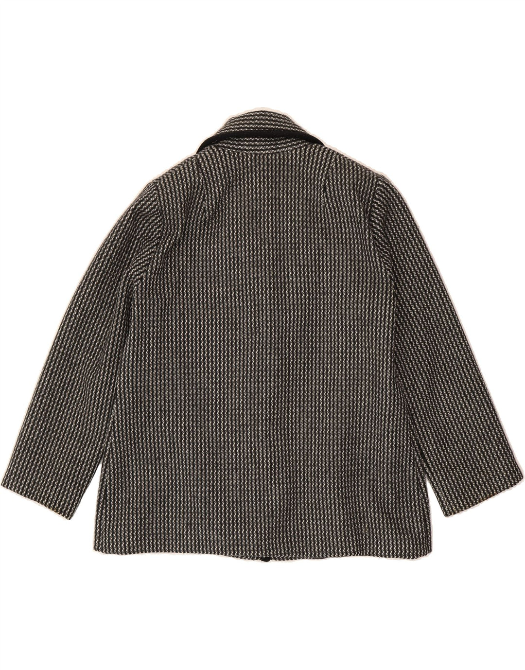 VINTAGE Womens 4 Button Blazer Jacket UK 16 Large Black Houndstooth Vintage Vintage and Second-Hand Vintage from Messina Hembry 
