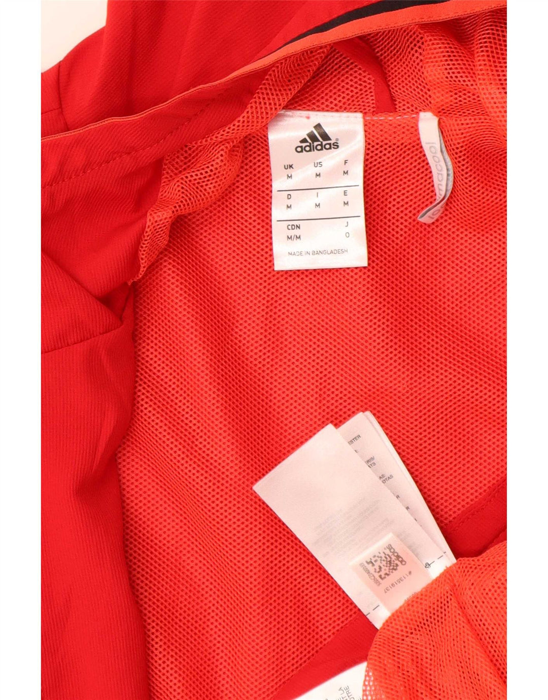 Adidas Ανδρικό Climacool Graphic Hooded Rain Jacket UK 38 Medium Red Polyester